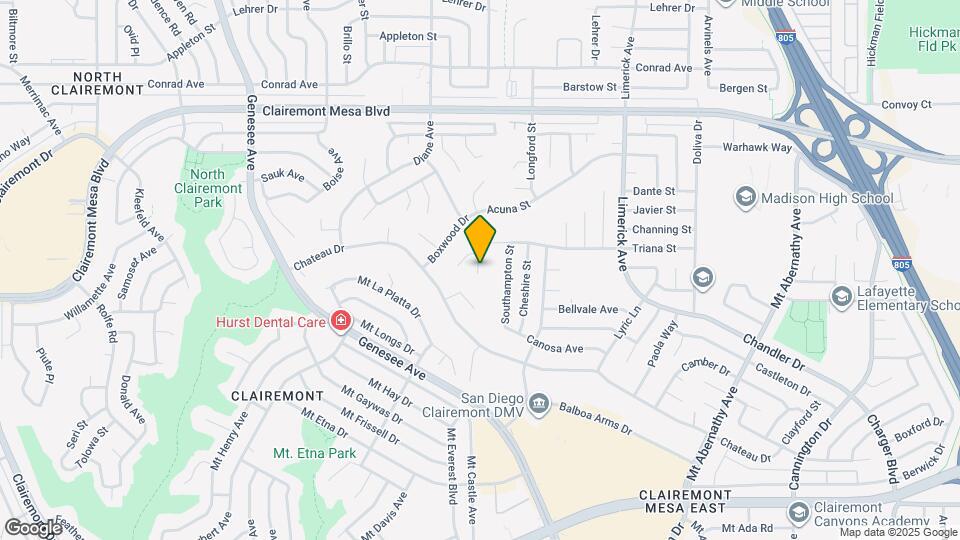 4607 Almayo Ave Map and Location Details