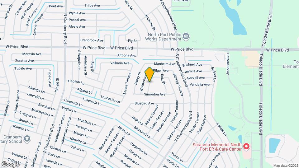 1637 Turrell St Map and Location Details