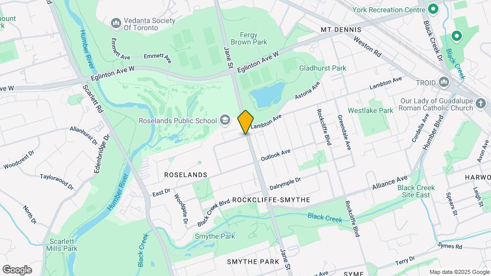 1 Bexley Cres Map and Location Details
