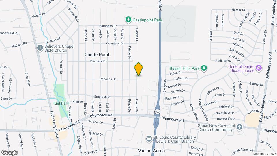 10202 Castle Dr Map and Location Details