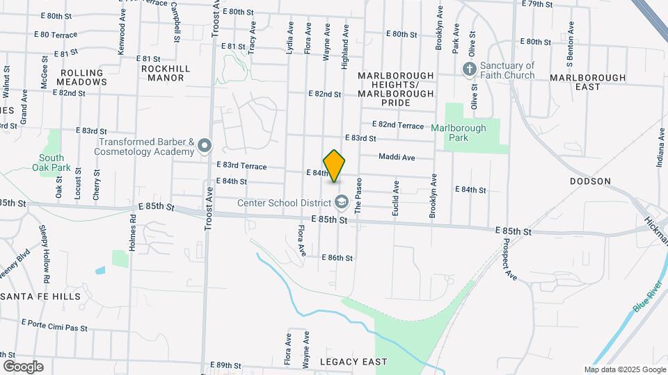 8416 Highland Ave Map and Location Details