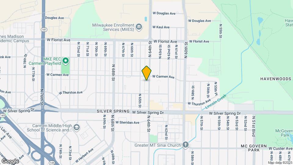 5751 N 64th St Map and Location Details