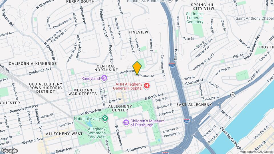 1425 Porterfield St Map and Location Details