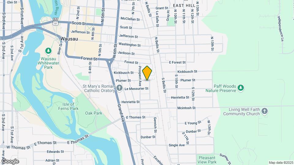811 Plumer St Map and Location Details
