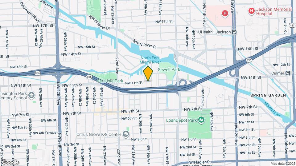 1031 NW 19th Ct, Unit B2 Mapa y Detalles de la Ubicación