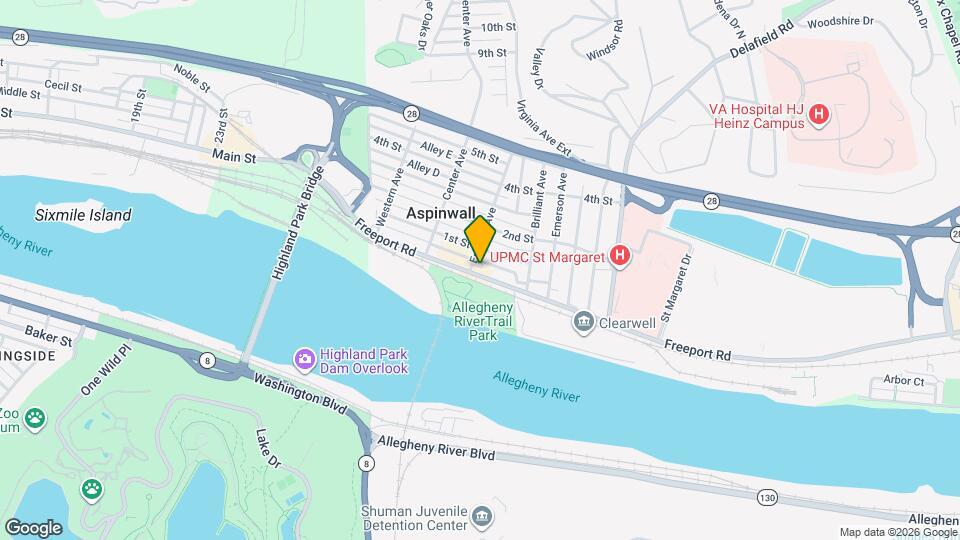 307 Freeport Rd, Unit Third Floor Apartment Mapa y Detalles de la Ubicación