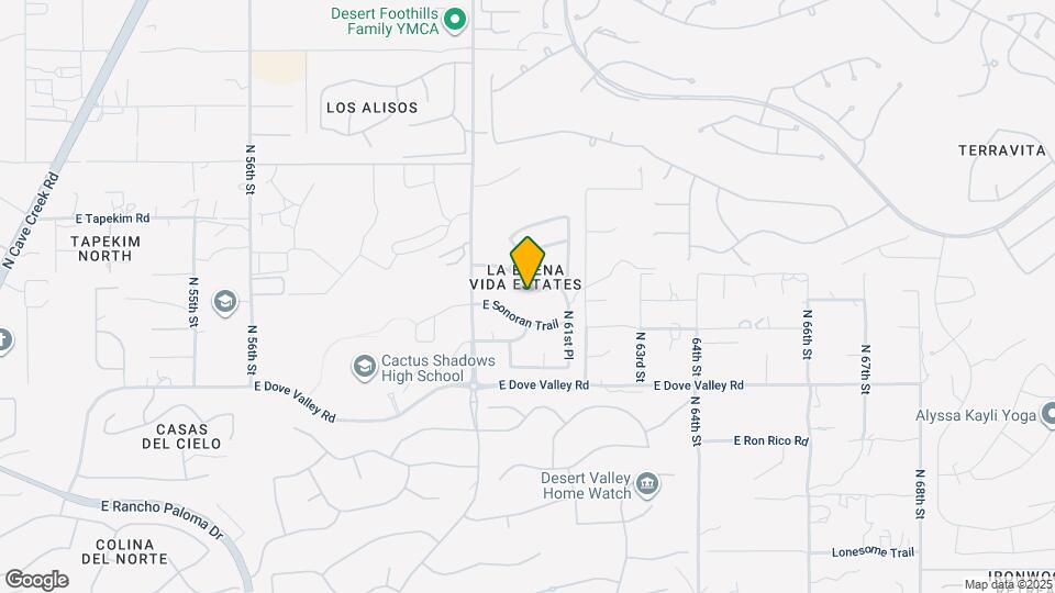 6033 E Smokehouse Trail Map and Location Details