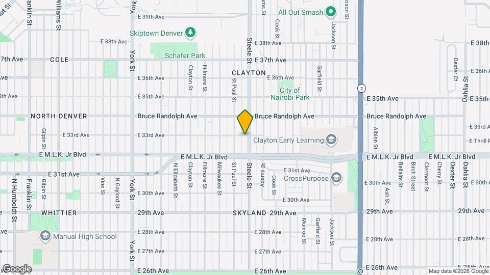 3170 E 33rd Ave Map and Location Details