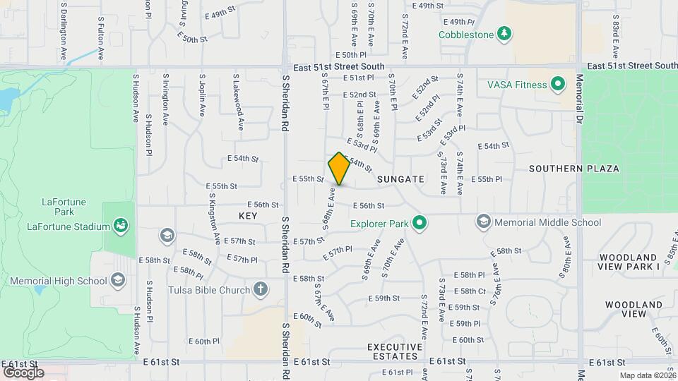 6812 E 55th St Map and Location Details