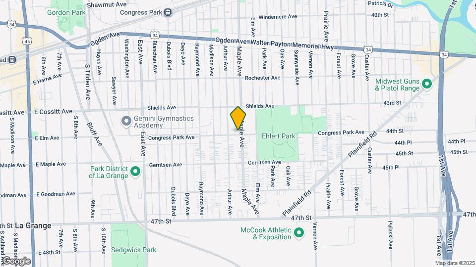 4346 Maple Ave Map and Location Details