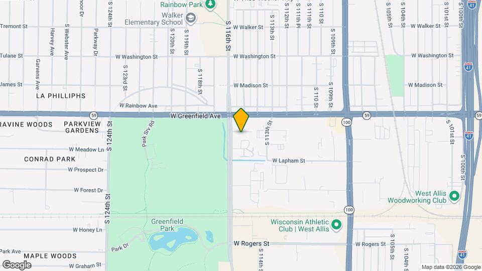 1450 S 116th St Map and Location Details