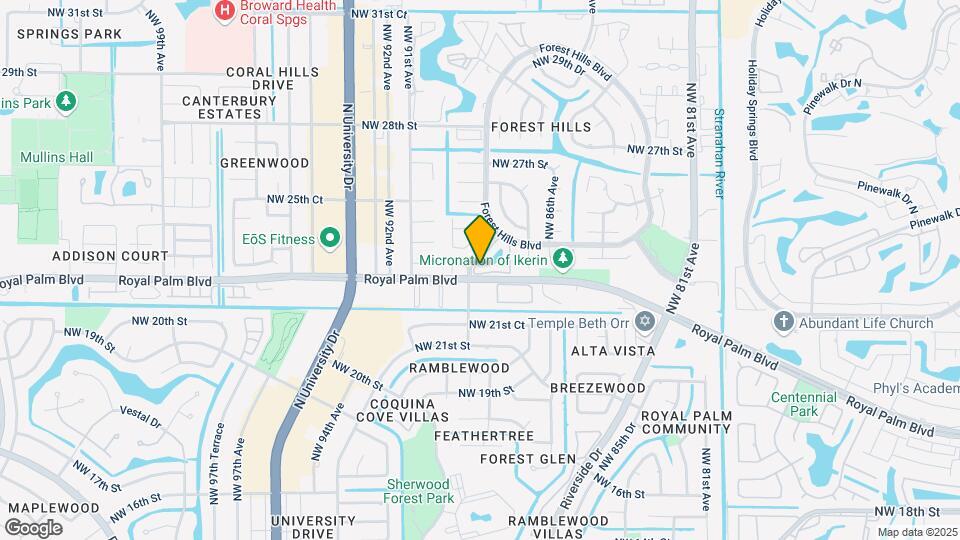 2305 NW 89th Dr Map and Location Details