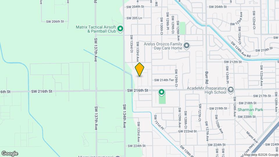 21402 SW 132nd Pl Map and Location Details