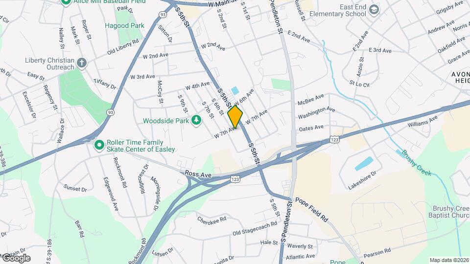 605 W 7th Ave Mapa y Detalles de la Ubicación