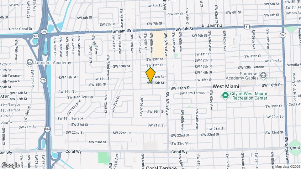 6811 SW 16th St Map and Location Details