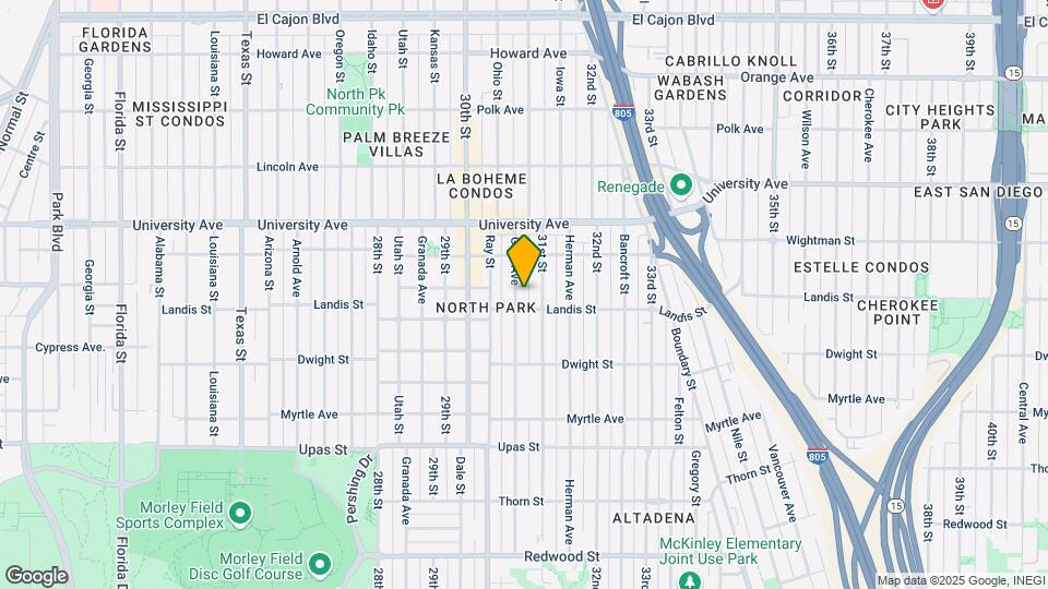 3727 Grim Ave Map and Location Details