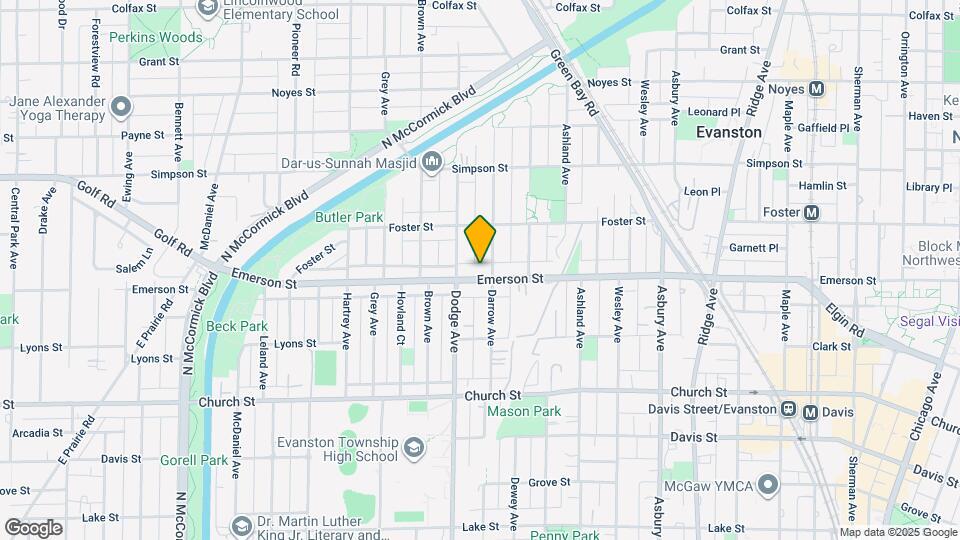 1811 Emerson St Map and Location Details