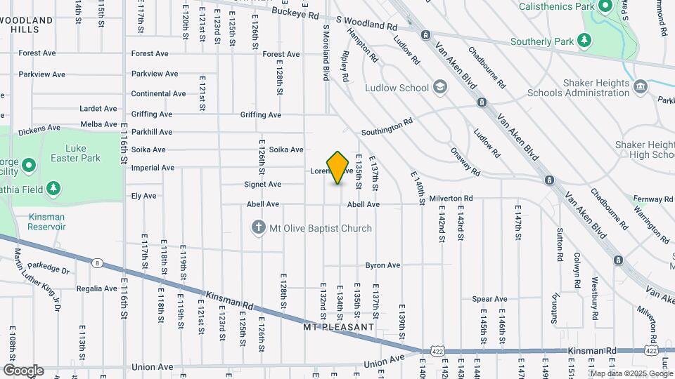 3196 E 134th St Map and Location Details