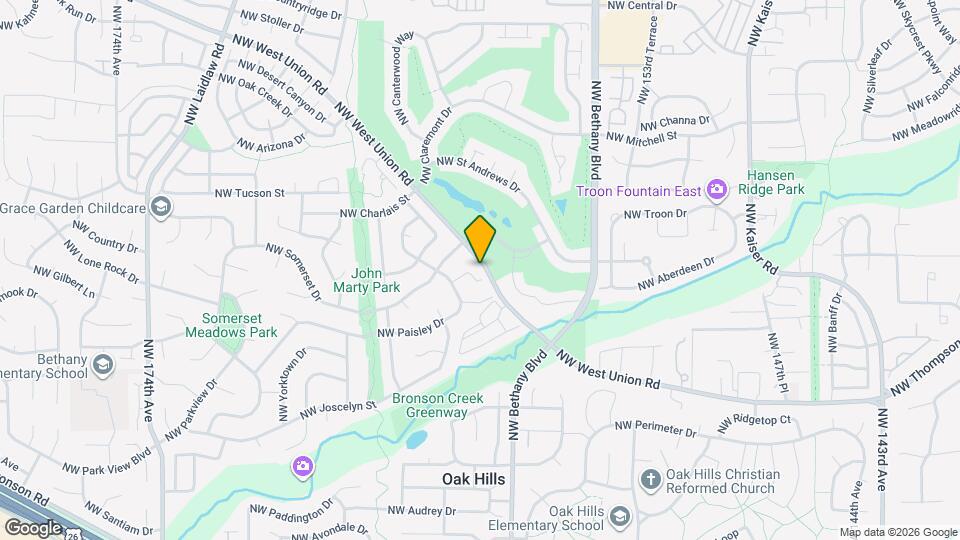 16040 NW Edward Ct Map and Location Details