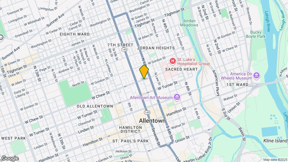 624 W Chew St Map and Location Details