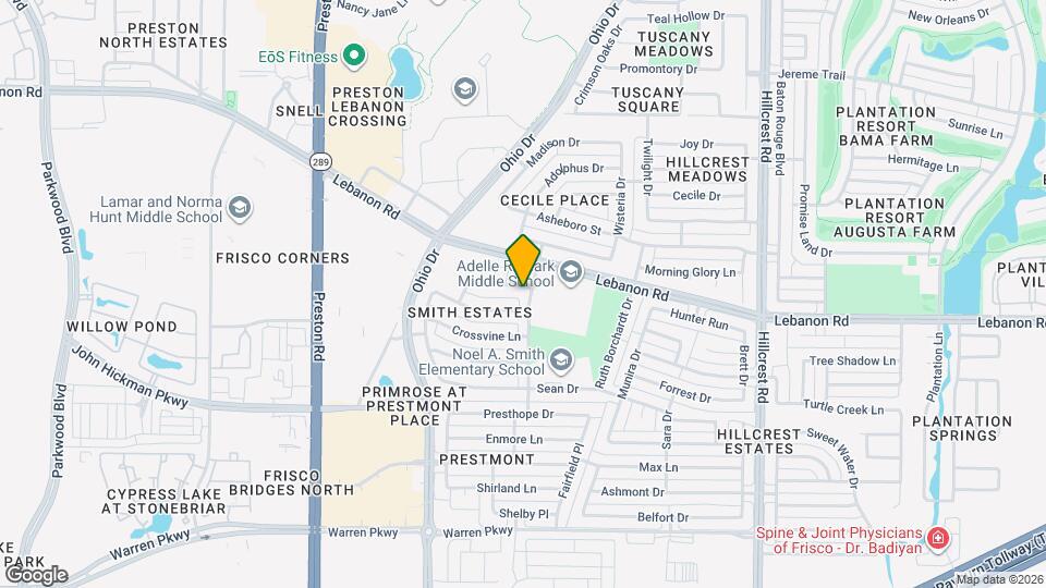 9691 Nightfall Dr Map and Location Details