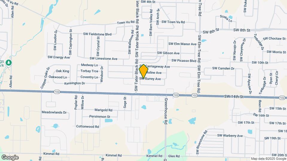 3909 SW Surrey Ave Mapa y Detalles de la Ubicación