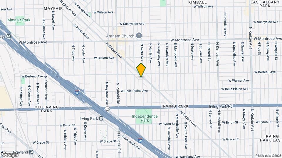 4142 N Avers Ave Map and Location Details