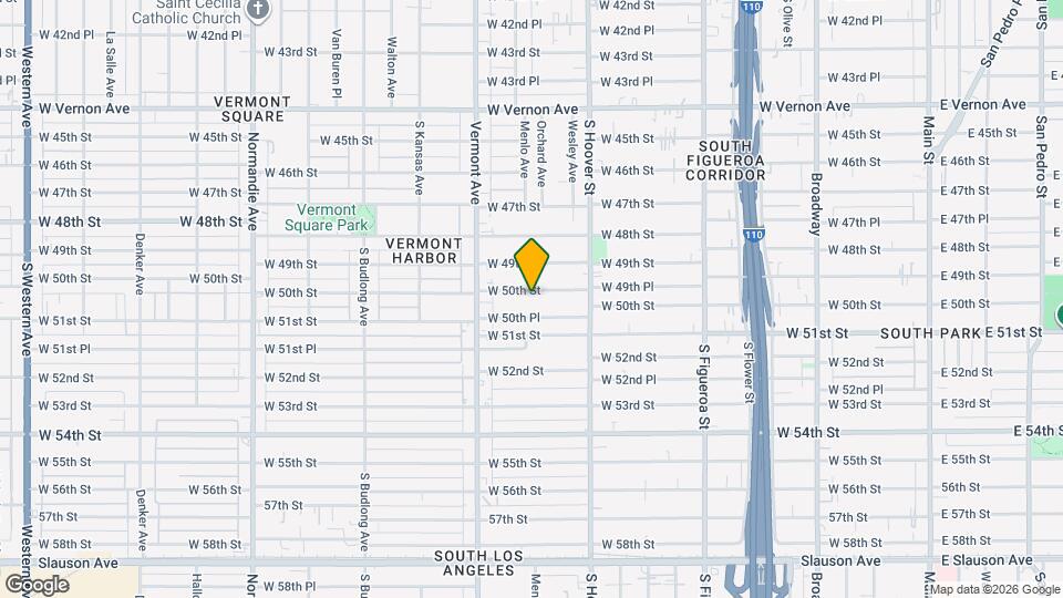 906 W 50th St Mapa y Detalles de la Ubicación