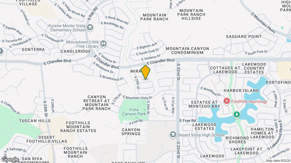 2926 E Brookwood Ct Map and Location Details