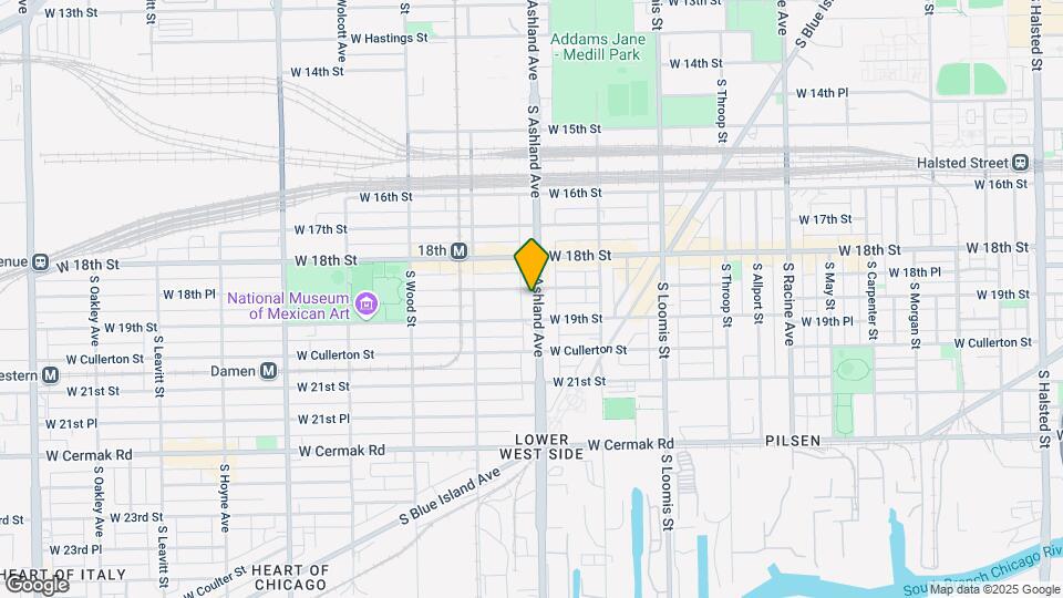 1840 S Ashland Ave-Unit -2F Map and Location Details