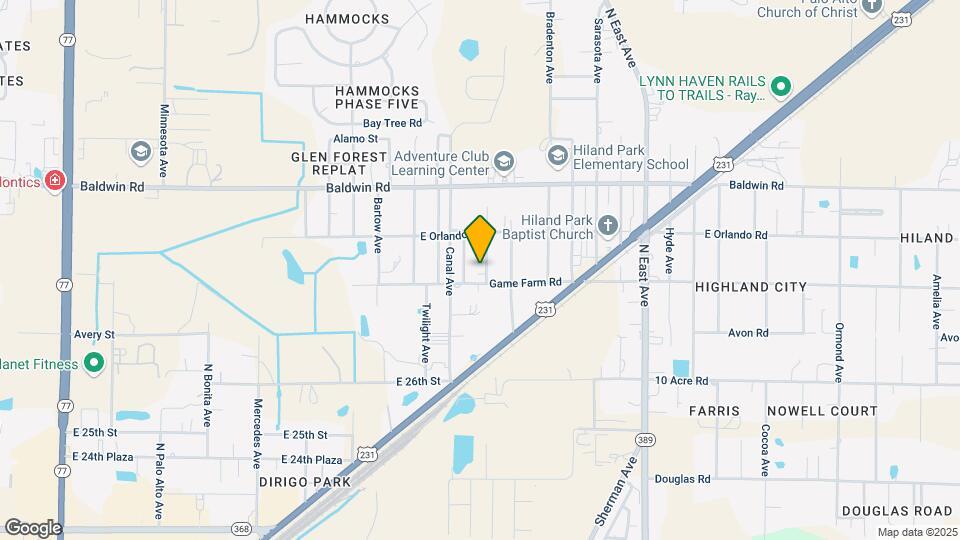 Panama City, FL Multifamily Portfolio Mapa y Detalles de la Ubicación