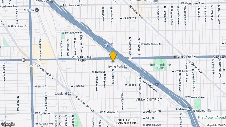 3931 N Keeler Ave Mapa y Detalles de la Ubicación