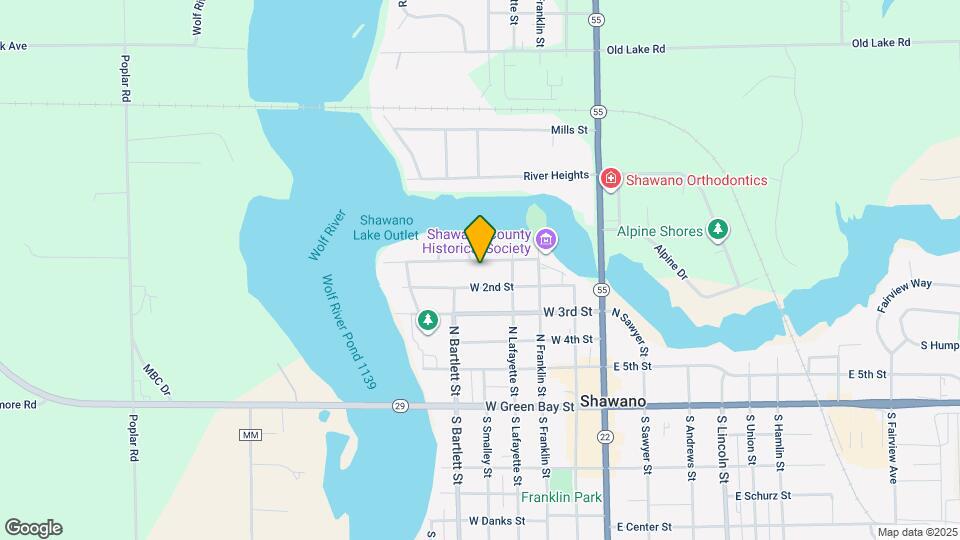 504 W 1st St Map and Location Details