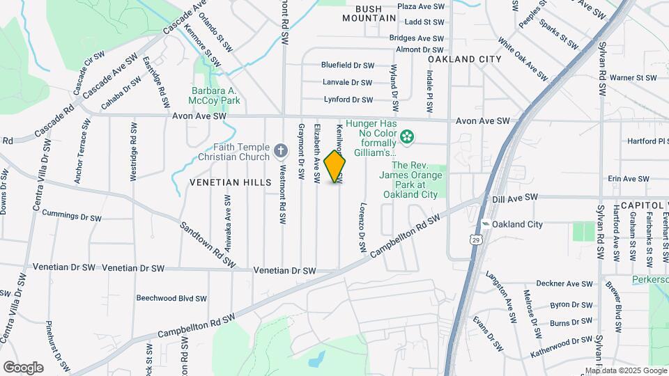 1327 Kenilworth Dr SW Mapa y Detalles de la Ubicación