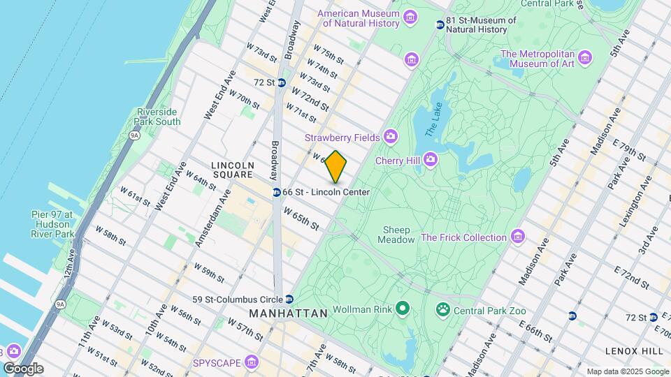 14 W 68th St Mapa y Detalles de la Ubicación