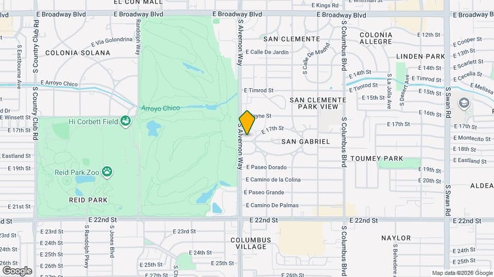 3913 E Montecito St Map and Location Details