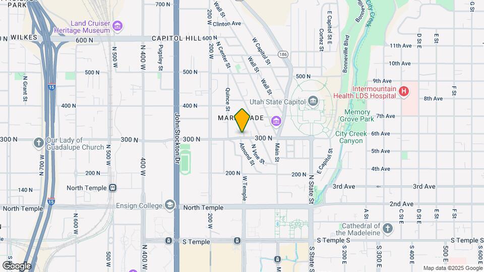 301 N Almond St Map and Location Details