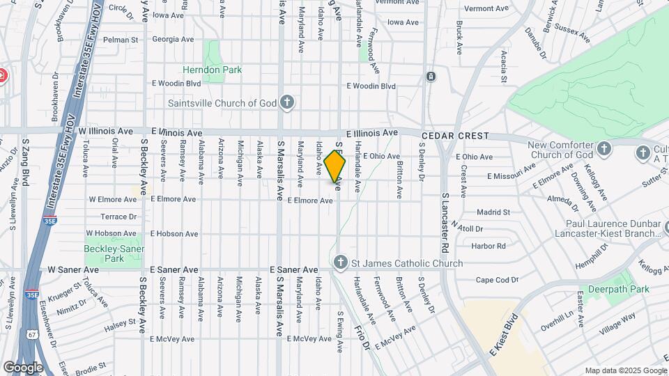 2507 S Ewing Ave Map and Location Details