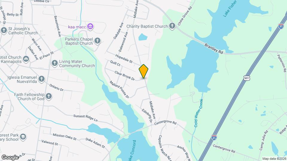 2146 Clear Brook Dr Map and Location Details