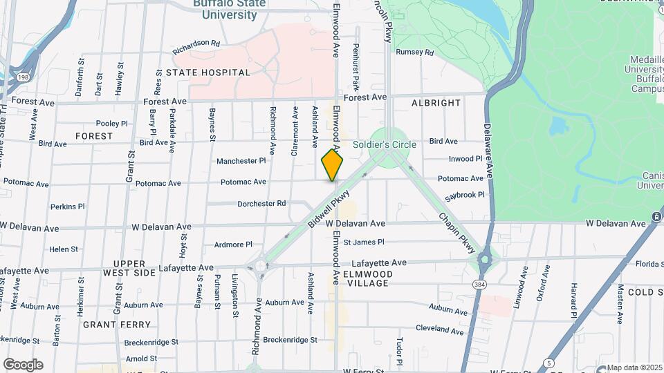 976 Elmwood Ave Map and Location Details