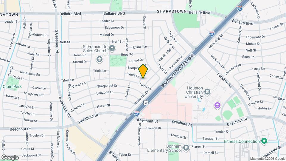 7739 Kensico Rd Map and Location Details