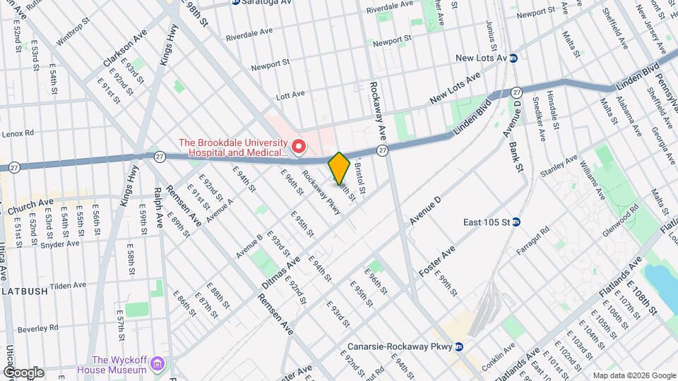 686 E 98th St Map and Location Details