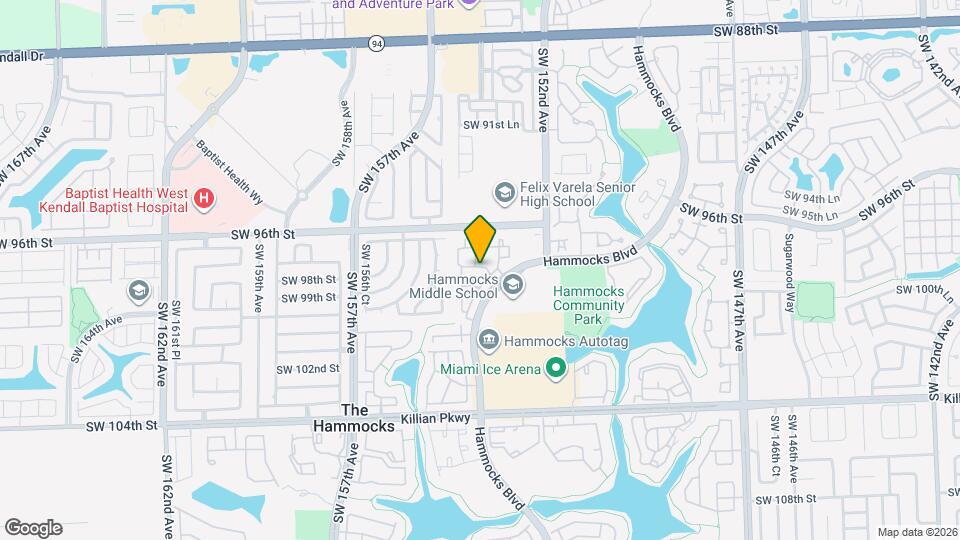 9846 Hammocks Blvd Map and Location Details