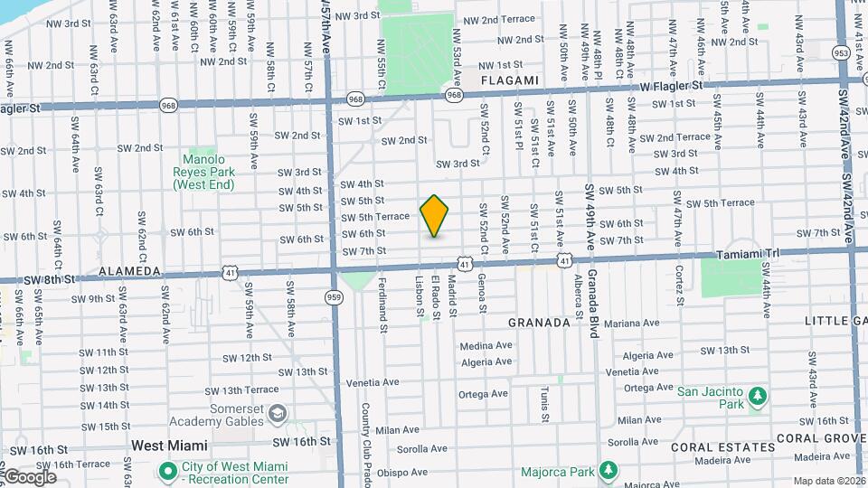5411 SW 7th St Map and Location Details
