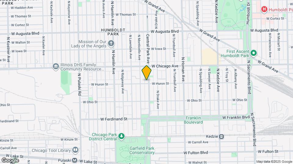 3606 W Huron St Map and Location Details