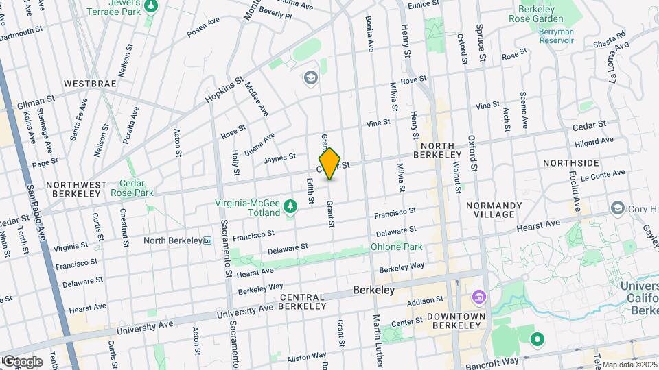 1623 Grant St Map and Location Details