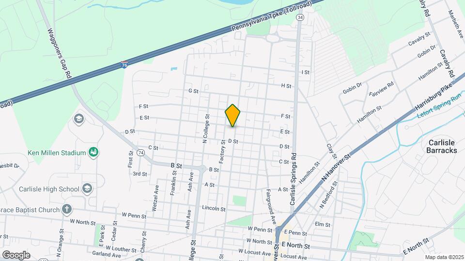 832 N West St Map and Location Details