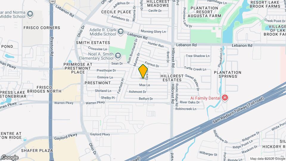 10105 Mallory Dr Map and Location Details