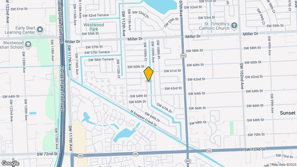 6181 SW 109th Ct Map and Location Details