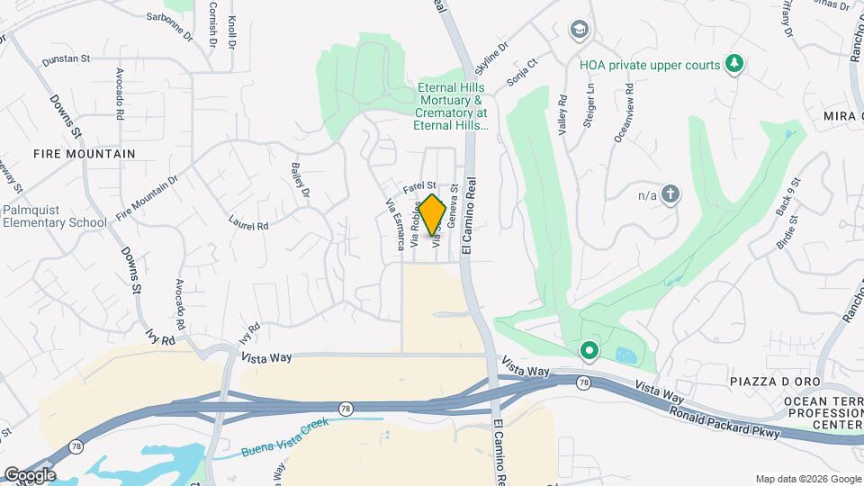 2163 Via Sonora, Unit 2163 Map and Location Details